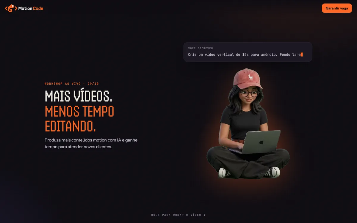 Página do Motion Code