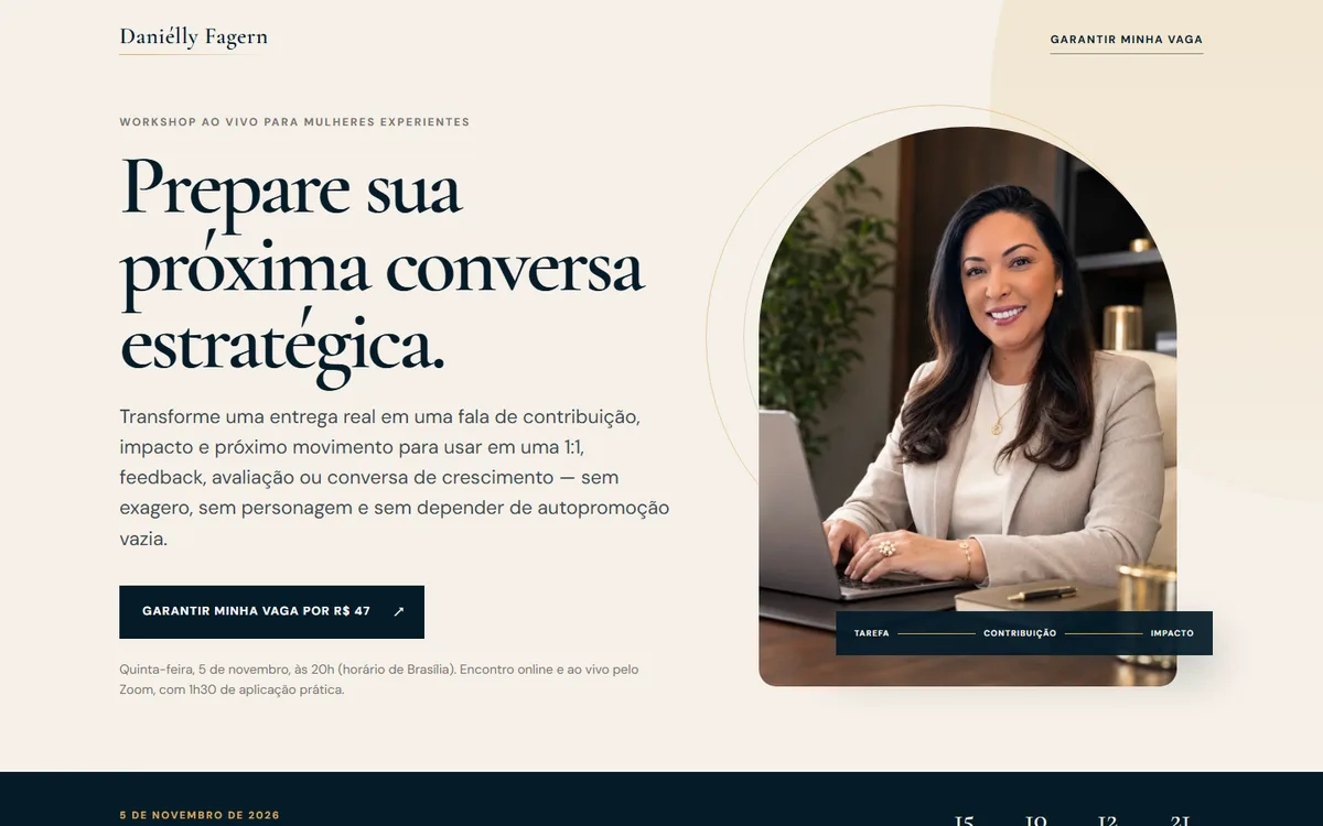 Site Sua Próxima 1:1 Estratégica