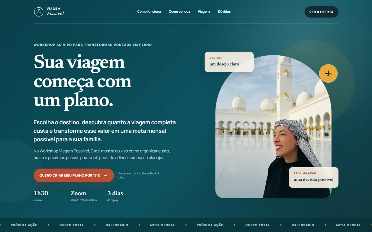 Site Viagem Possível